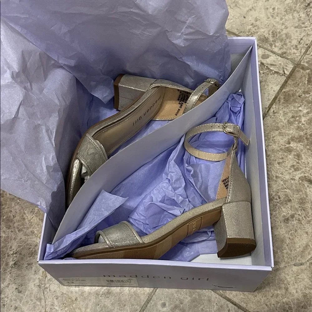 Madden Girl MMARISA Gold Mesh Heels NEW Size 13 Easter Church Wedding